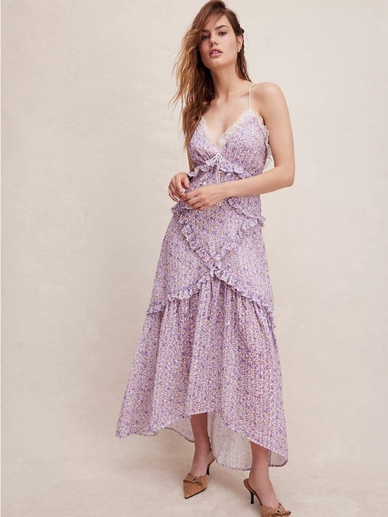 For Love And Lemons Dresses & Skirts - For Love And Lemons Cayne Maxi Dress in Floral Lavender